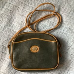 GUCCI PLUS Vintage Canvas Leather Shoulder Pouch Black Crossbody Authentic Bag